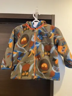 Patagonia フリースジャケット 100cm フクロウ柄