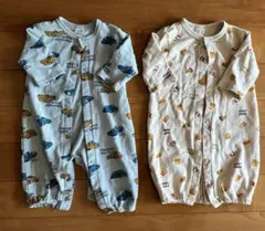 chil2 ロンパース2点セット（ファーストフード・車柄）ドレスオール