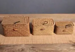 竹編 茶箱 3点セット7