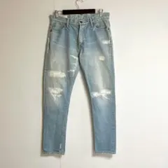 美品 SEVESKIG /セヴシグ クラッシュリペア加工 セルビッチデニムパンツのサムネイル