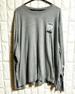 PUMA プーマ 長袖カットソー グレー クルーネック　3XL　O置