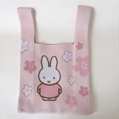 非売品★ミッフィー ニットバッグ 桜 ピンクのサムネイル