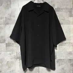 【送料無料！！】【試着のみ！】GU オープンカラーシャツ 五分袖 XXL 黒