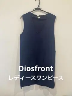 Diosfront ネイビー ノースリーブワンピース Mのサムネイル