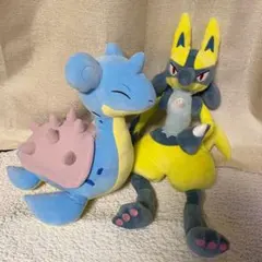 ポケモン めちゃもふぐっとぬいぐるみ ラプラス 黄色いルカリオ ２点セット