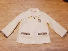 【ELLE・美品】 子供用カーディガン 90サイズ クリーム色 上着 お出掛け