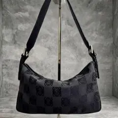 美品✨ロエベ アクセサリーポーチ y2k リピートアナグラム キャンバス 黒