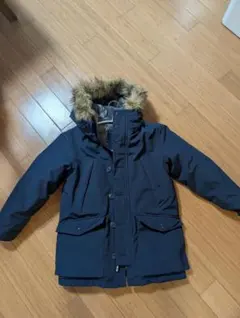 GAP ネイビー コート ファー付き