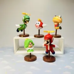 【セット】プロペラマリオほか 全５体 チョコエッグ スーパーマリオ
