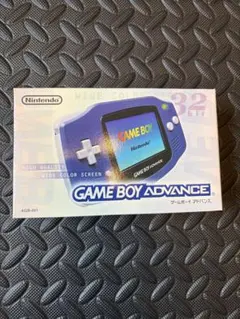 【美品】ゲームボーイアドバンス本体 バイオレット　ジャンク品　※カバーライト付