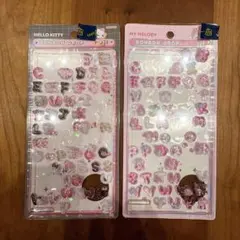 正規品♥︎サンリオ mojiボンボンドロップシール2種キティ＆マイメロ おすそわけ