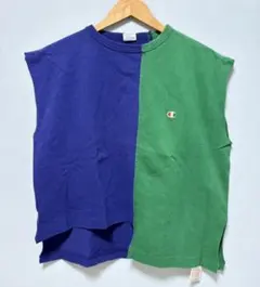 Champion チャンピオン アシンメトリー ノースリーブ シャツ M