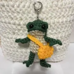 あ*ま様 カエル　あみぐるみ