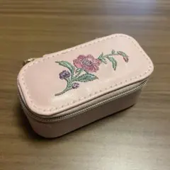 Francfranc エンブロイダリー フラワー ミニトラベルジュエリーボックスのサムネイル