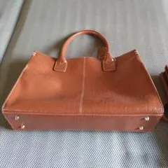 ブラウン クロコダイル風 トートバッグとおまけバッグ