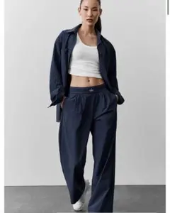 alo suit up trouser (regular) M ネイビー - メルカリ