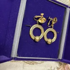 ゴールドイヤリング ヴィンテージ アンティーク