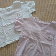 90cm　ホワイトピンク Tシャツ 　半袖　セット　まとめ売り　女の子　男の子