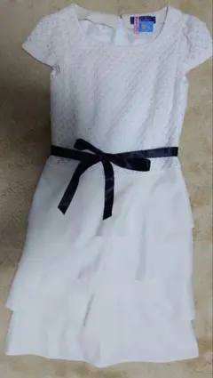 美品 日本製 M'S GRACYエムズグレイシー 膝丈ワンピース 卒園式 入園式