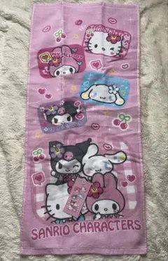 サンリオ キティ メロディ クロミ シナモロール コギャル フェイスタオル