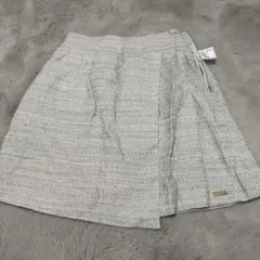 Le.NAN グレー ツイード ラップスカート S