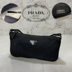 ☆PRADA プラダ ヴィンテージ MV519 ナイロンバッグ☆ホーボー 黒