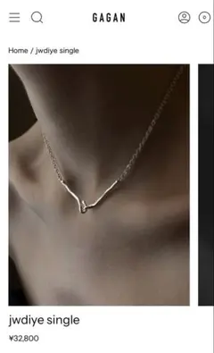 GAGAN jwdiye singleネックレス