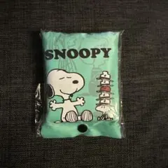 【新品未使用】スヌーピーエコバッグ収納ポーチ付き グリーン