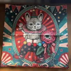 ヒグチユウコ　ねこ サーカス クッションカバー　45cm