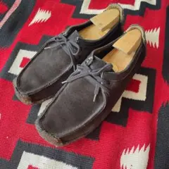 希少 アイルランド製 Clarks Natalie ナタリー ブラックスエード