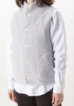 定価14,080円 ダントン スタンドカラー フリース ベスト 34