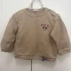 Daddy Oh Daddyミッキーマウス トレーナー ブラウン 90cm