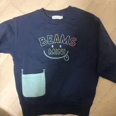 BEAMS mini キッズ トレーナー ネイビー 120cm