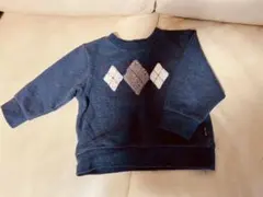 COMME CA ISM（コムサイズム）アーガイルモチーフトレーナー80㎝