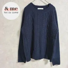 チャオパニックティピー　長袖ニット　セーター　ネイビー　ラグラン袖　シンプル