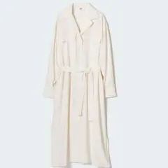 未使用ユニクロUVカットシャツワンピース標準丈長袖