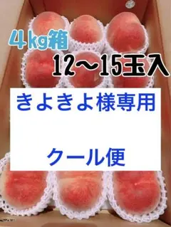 きよきよ様専用　山梨県産　桃　なつっこ　あかつき　12〜15玉入り　新鮮　果実