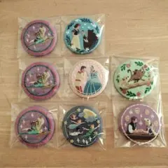 ディズニー刺繍缶バッチ8個セット
