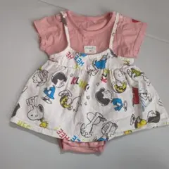 PEANUTS スヌーピー ロンパース・カバーオールセット