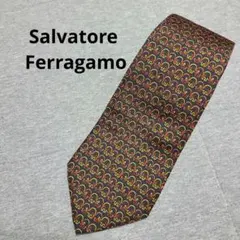 Salvatore Ferragamo 象模様 ネクタイ