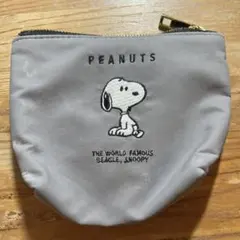 PEANUTS スヌーピー ポーチ グレーのサムネイル