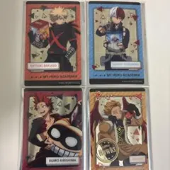 ヒロアカ　ナムココラボ　クリアカード4枚セット