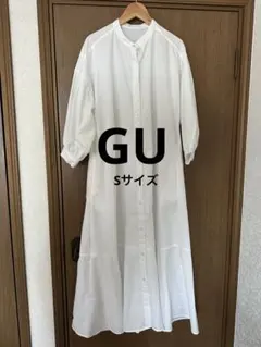 GU バンドカラーシャツワンピース　Sサイズ
