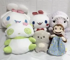 シナモンロール　たれぱんだ　ぽてうさろっぴー　いしよわちゃん　おさるのジョージ