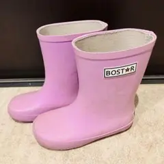 BOST★R キッズ 長靴 16cm ラベンダー レインブーツ 反射板付きのサムネイル