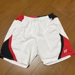 ヨネックス　パンツ　ハーフ　ゲーム　L　メンズ　ユニ　バドミントン　黒　黄色