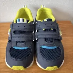 moon STAR ネイビー/イエロー スニーカー 18.5cm