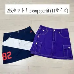 2枚セット！ルコック ゴルフ レディース スカート ウェア シャツ