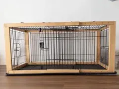 リッチェル 木製スライドペットサークル レギュラー ナチュラル屋根付きのサムネイル