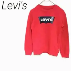 Levi's ロゴ入りレッドスウェットトレーナー子供 Lサイズ ☆3255のサムネイル
